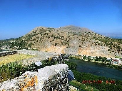 Blicke von der Razafa Castle in Shkoder