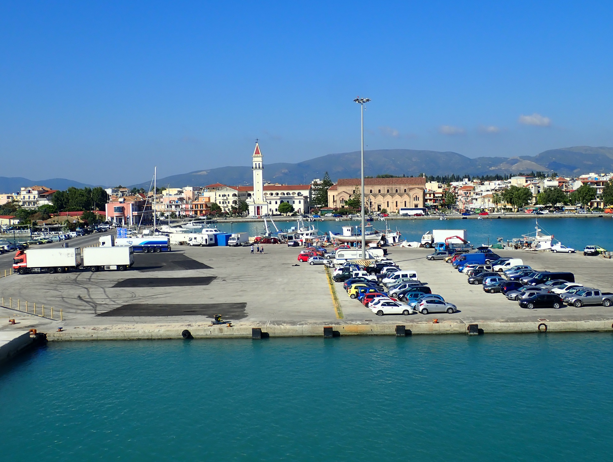 Zakynthos Stadt mit Hafen